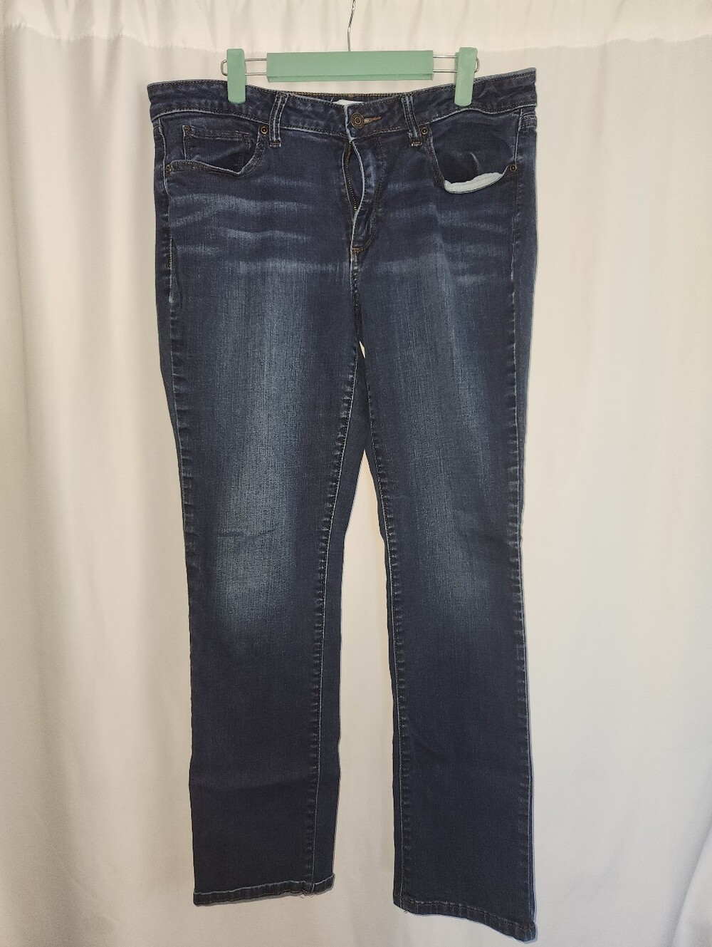 Sonoma Dark Wash Straight-Leg Jeans #polished #versatile #streamline #flattering